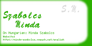 szabolcs minda business card